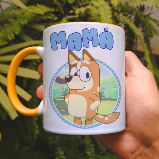 Taza personalizada familia Bluey