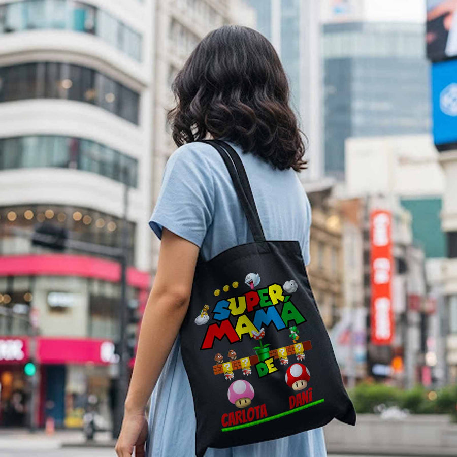 Tote bag Super Mamá personalizado