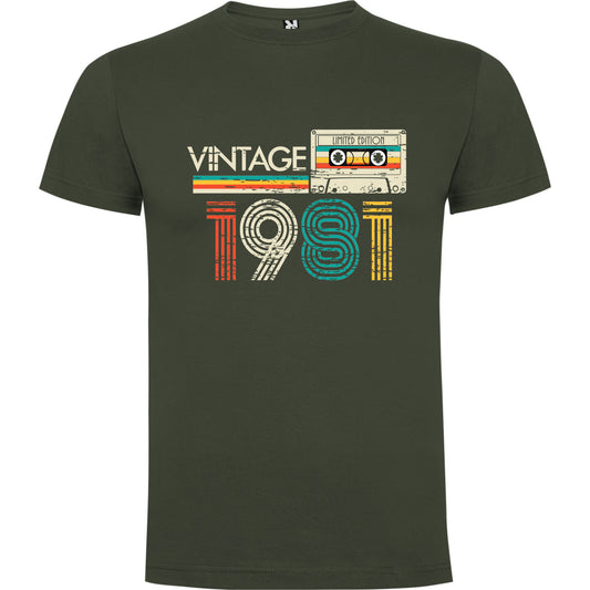 Camiseta personalizada Vintage 1981
