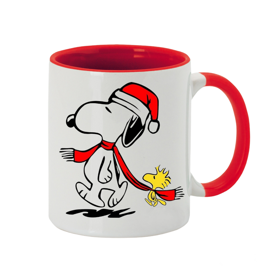 Taza personalizada snoopy navidad