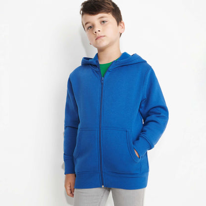 Chaqueta niño con capucha y cremallera