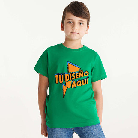 CAMISETA BÁSICA NIÑO - mr-personaliza