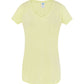 camiseta mujer cuello de pico slub jhk