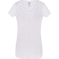 camiseta mujer cuello de pico slub jhk