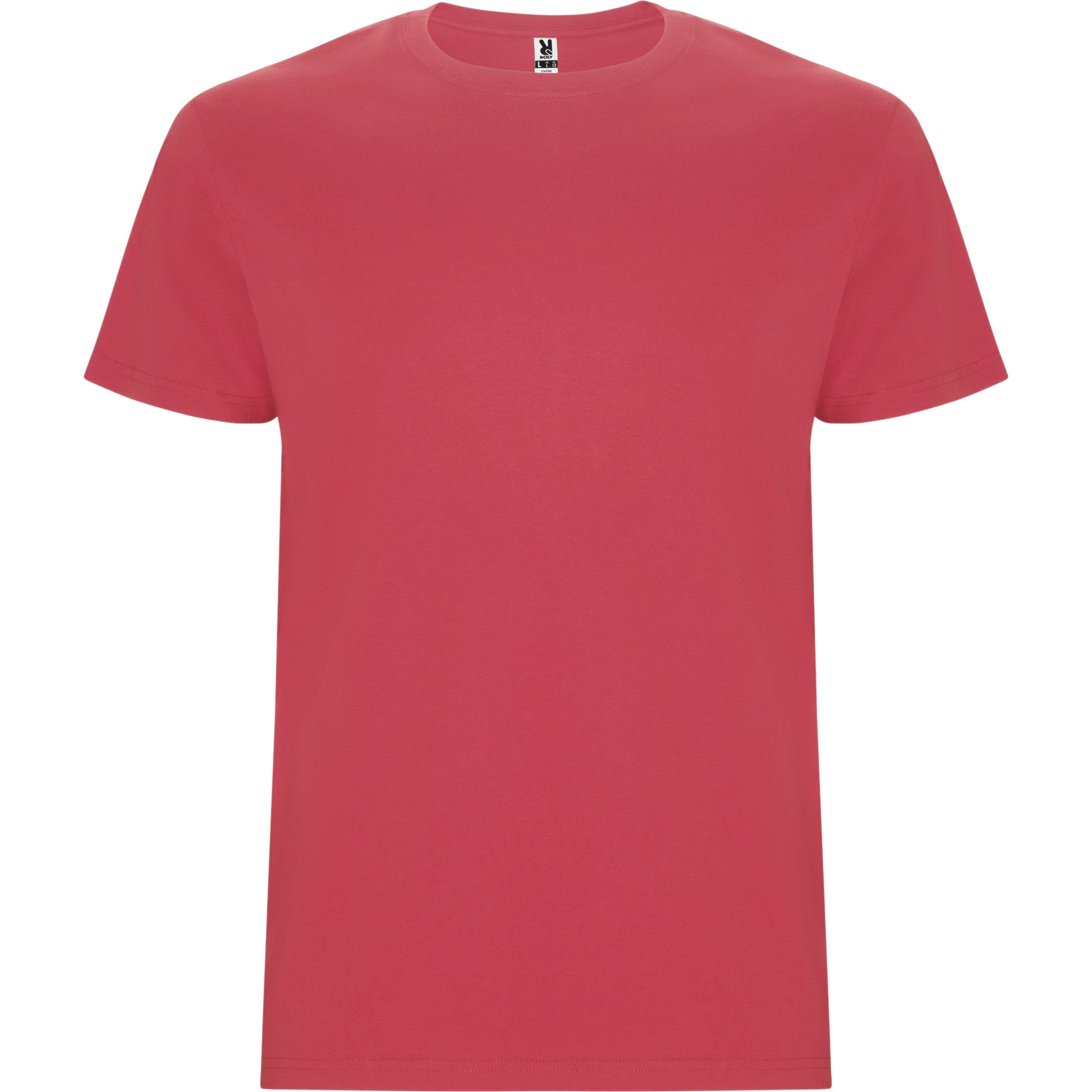 camiseta básica de niño color rojo crisantemo