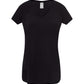 camiseta mujer cuello de pico slub jhk