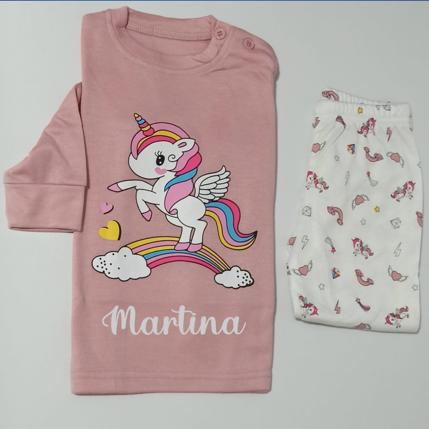Pijama personalizado unicornio