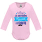 Body de Bebé - soy la versión mejorada de papá