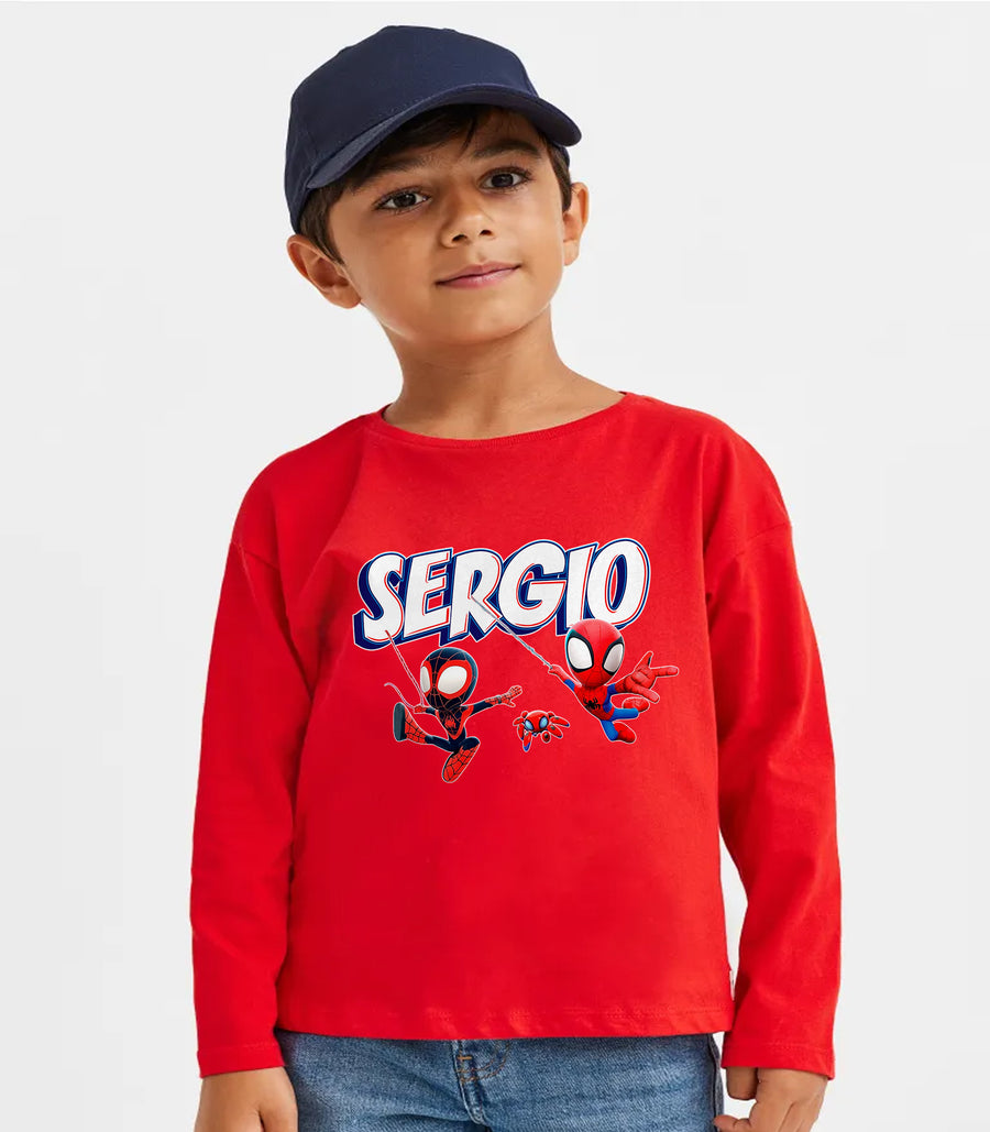 Camiseta personalizada Sergio - Spidey y sus amigos