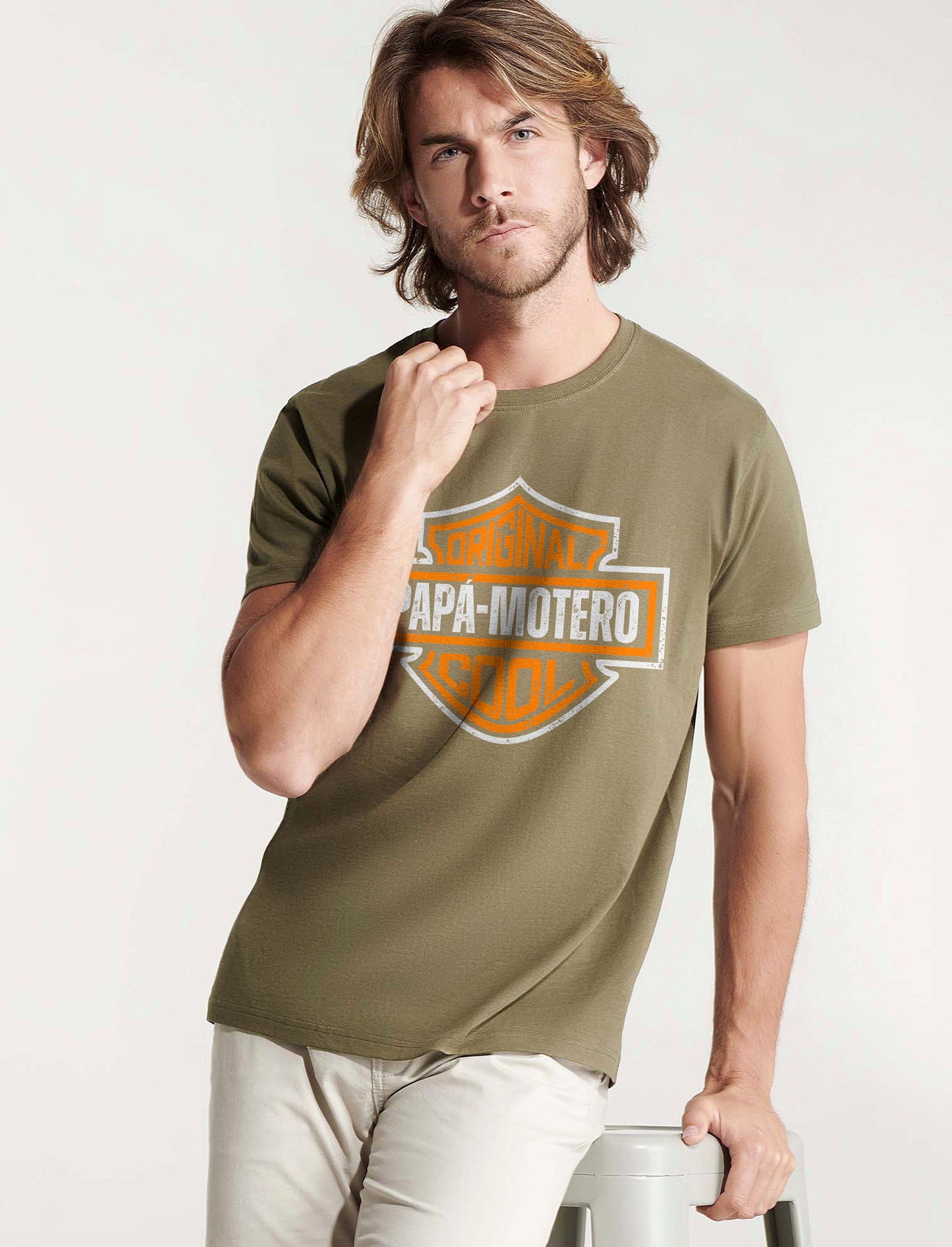 Camiseta personalizada  Papá motero harley
