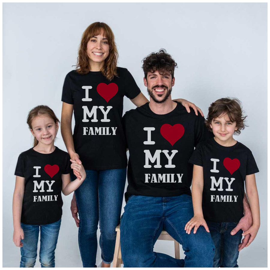 Camisetas personalizadas I love my family