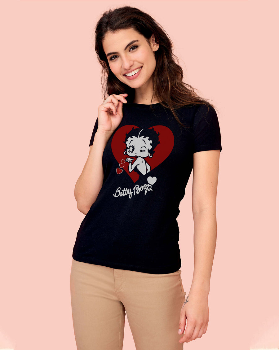 Camiseta personalizada betty boop corazón