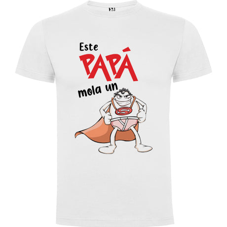 Camiseta personalizada este papá mola un huevo