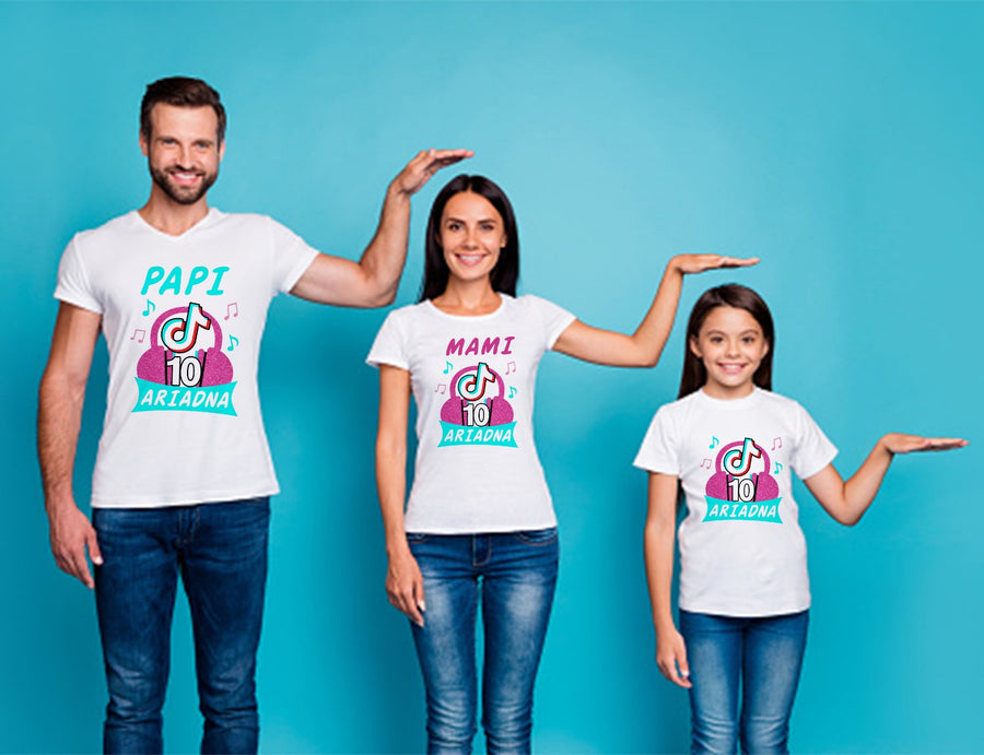 Camisetas tik tok personalizadas con nombre y numero