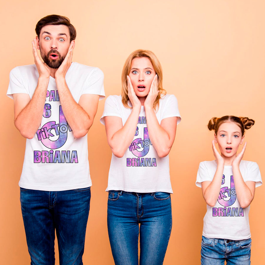 Camiseta personalizada familia tik tok