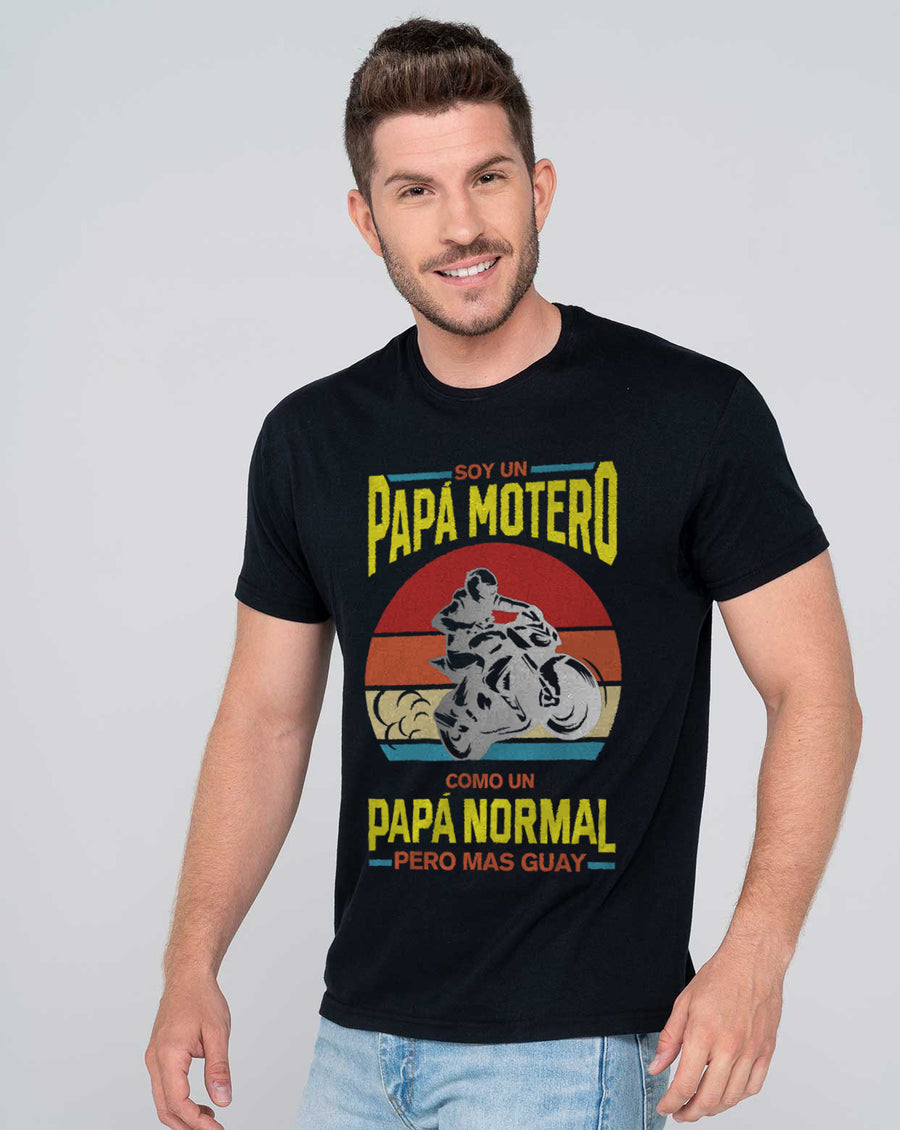 Camiseta personalizado papá motero