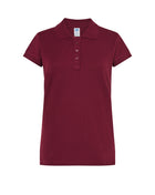 Polo piqué para mujer de manga corta