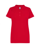 Polo piqué para mujer de manga corta