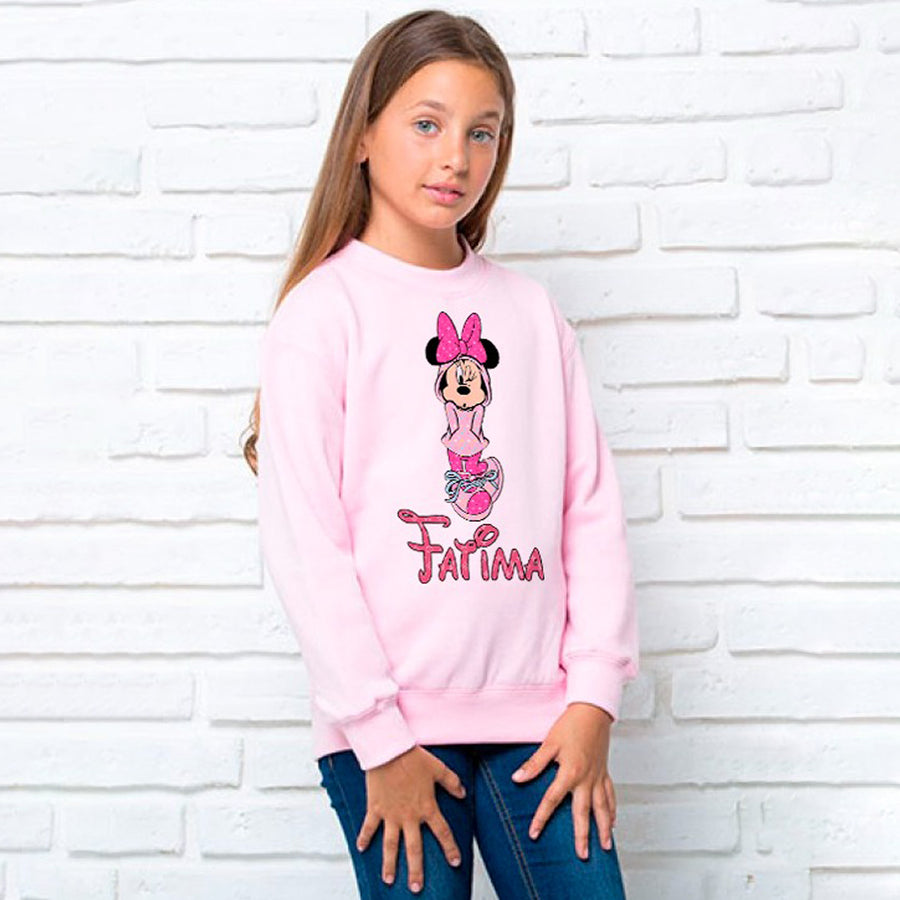 Sudadera de niña minnie