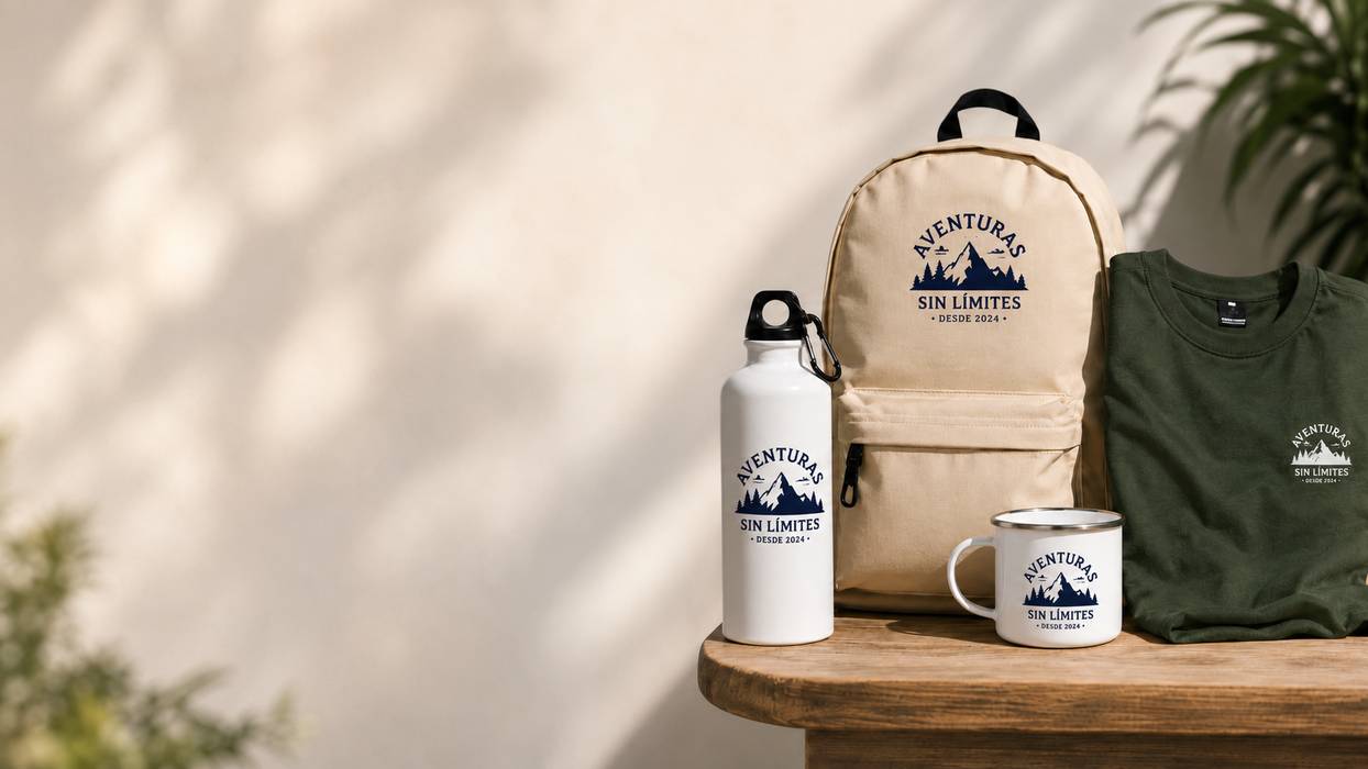 Gorras, mochilas y botellas personalizadas