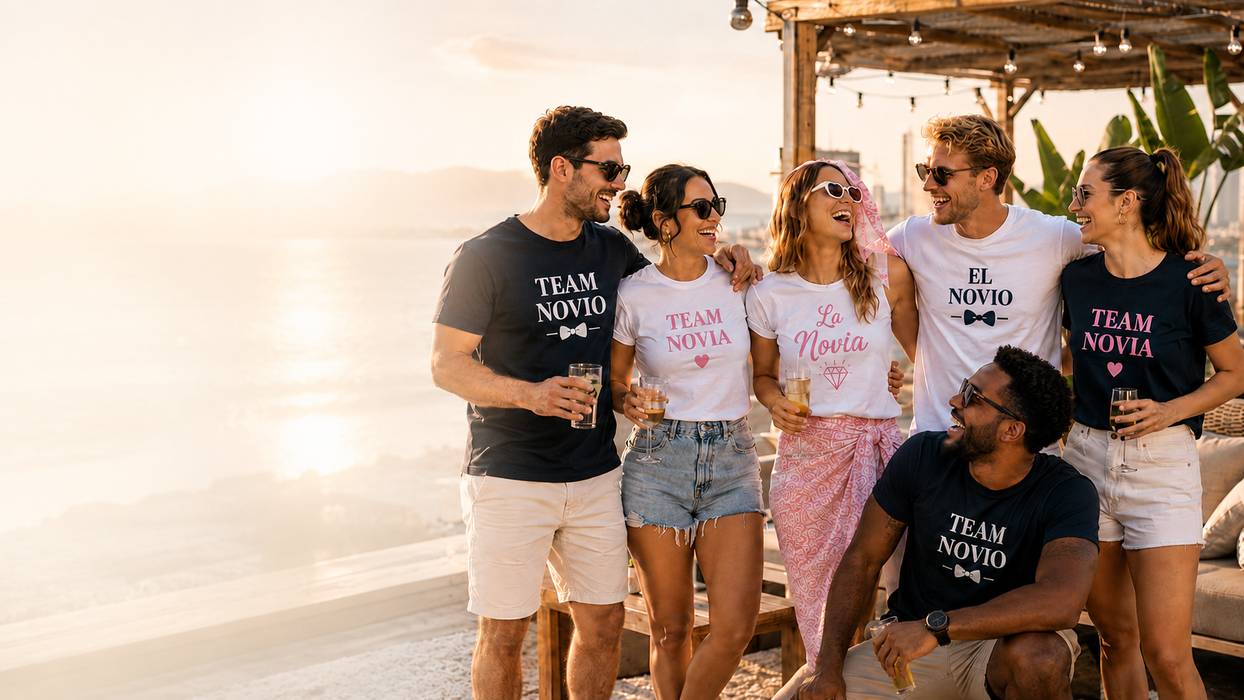 Camisetas personalizadas para despedidas de soltero y soltera