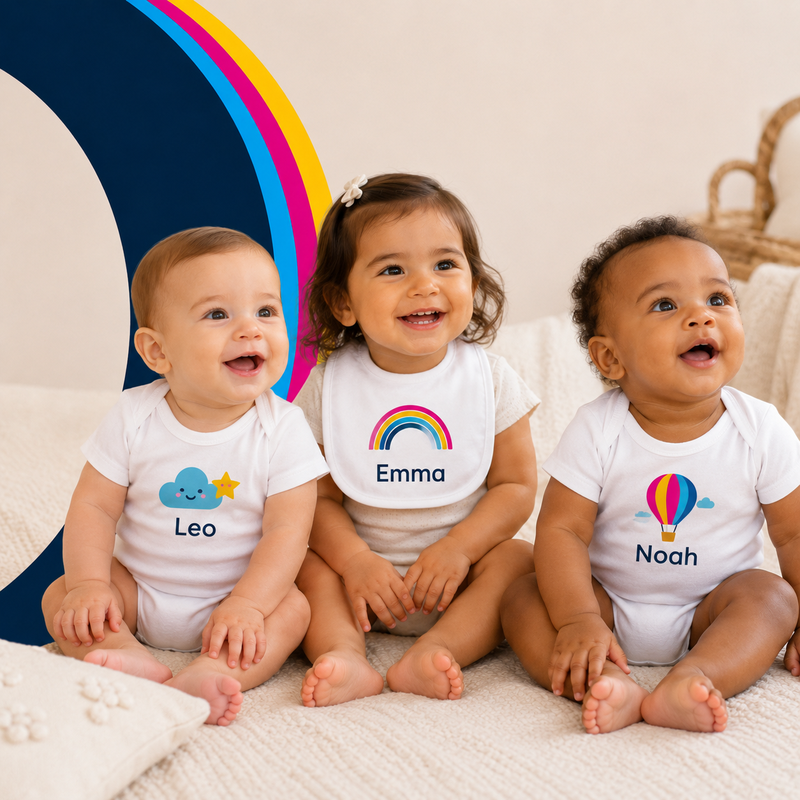 Bodies y ropa personalizada para bebés