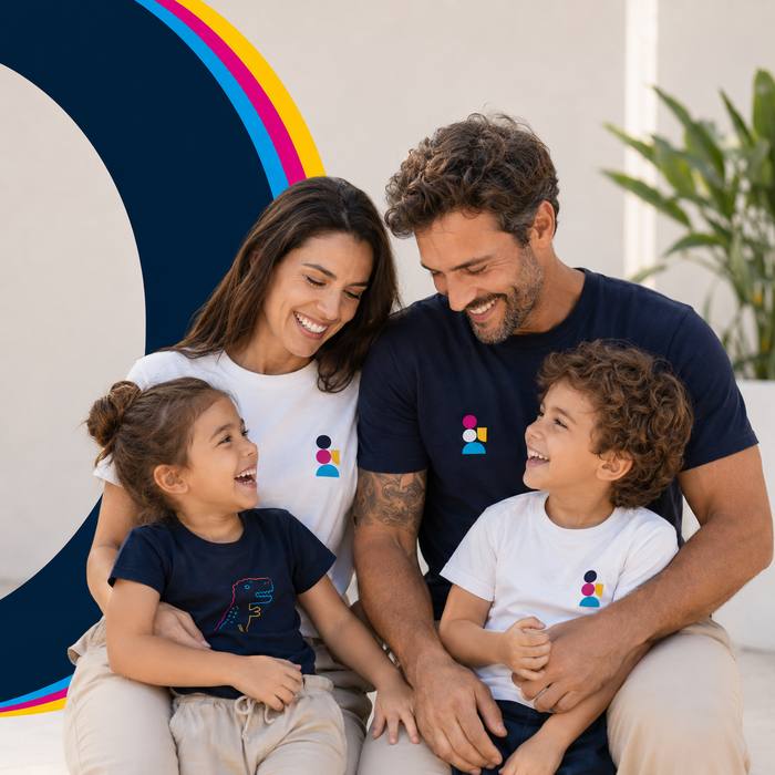 Camisetas personalizadas a juego para toda la familia
