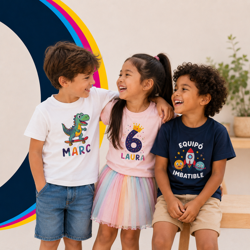 Camisetas y sudaderas personalizadas para niños